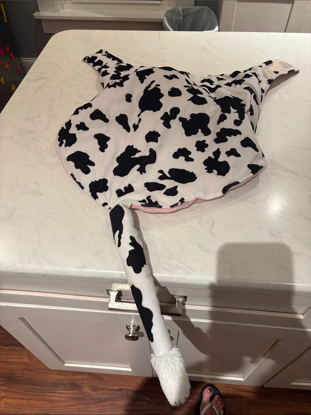Cow Print Plush Dog Costume